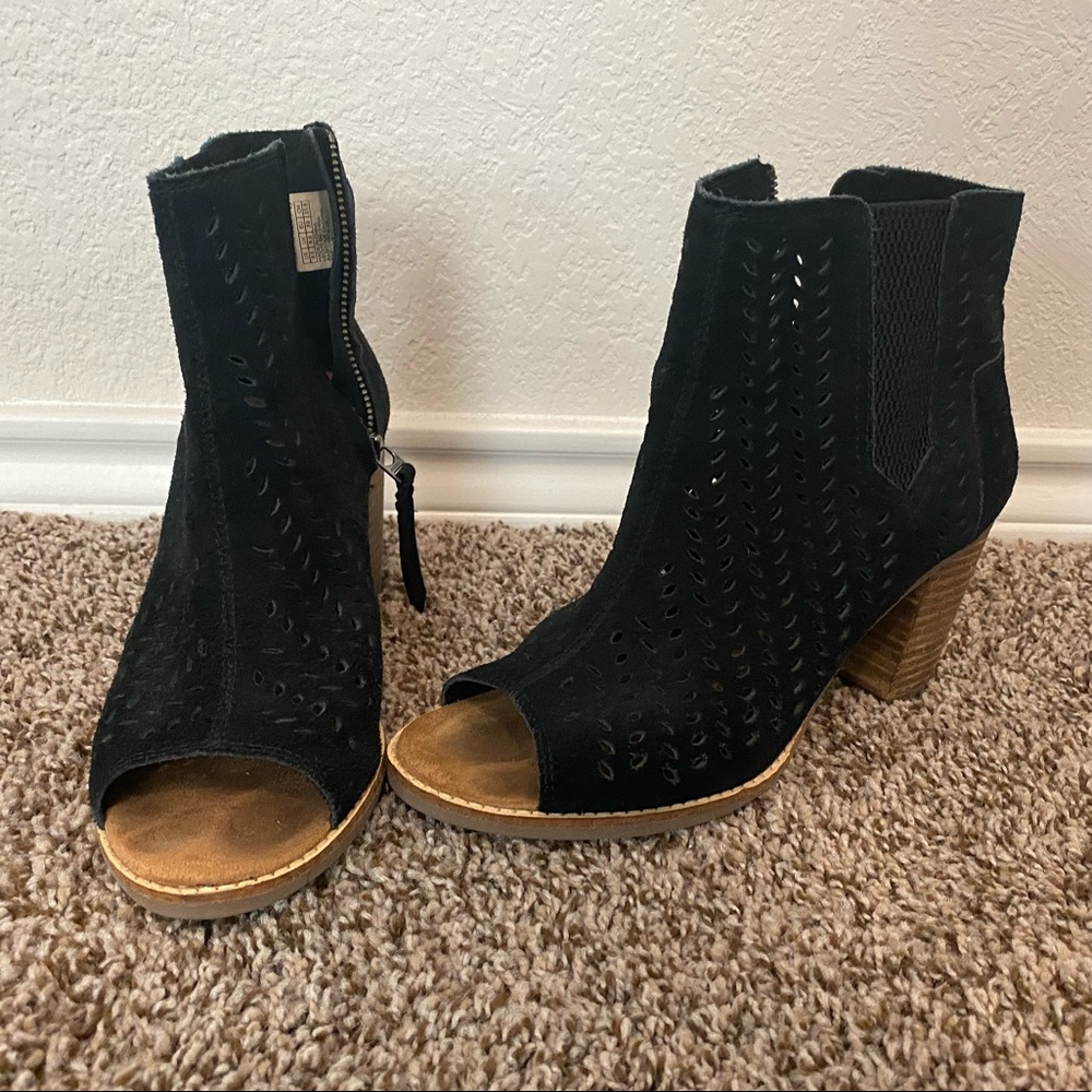 Toms Peep Toe Booties